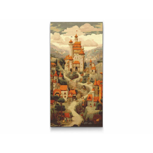 Castle on the Mountain Diamond Painting Kit by Nordik Atelier