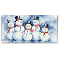 Snowman Family Christmas Diamond Painting Kit by Nordik Atelier