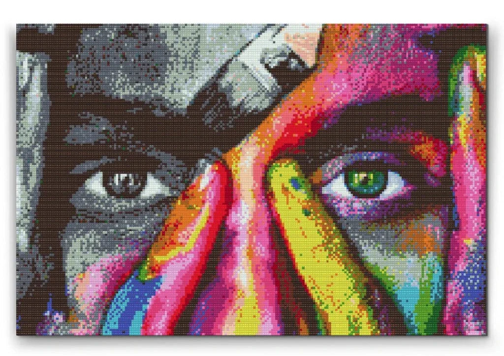 The Gaze Surreal Portrait Diamond Painting Kit by Nordik Atelier