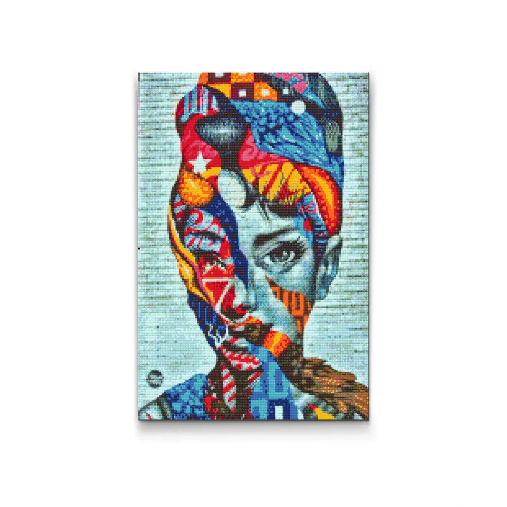Audrey Hepburn Portrait Diamond Painting Kit by Nordik Atelier
