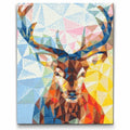 Cubic Deer Geometric Art Diamond Painting Kit by Nordik Atelier
