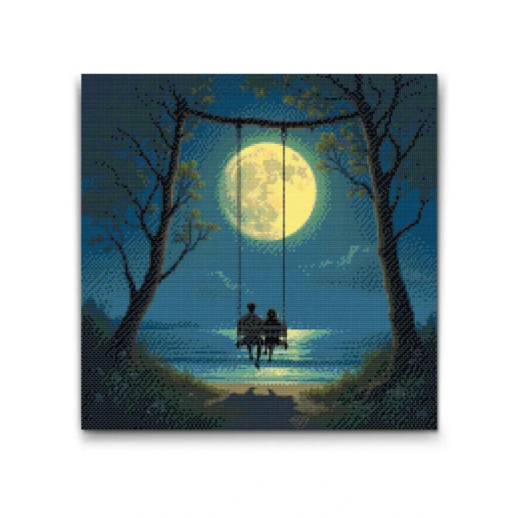 Love on the Swing Diamond Painting Kit by Nordik Atelier