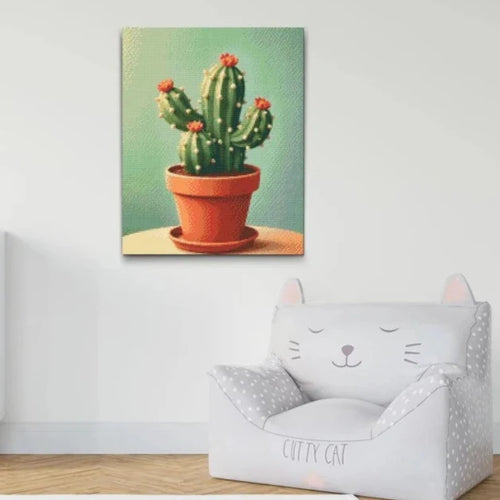 Cactus in a Terracotta Pot