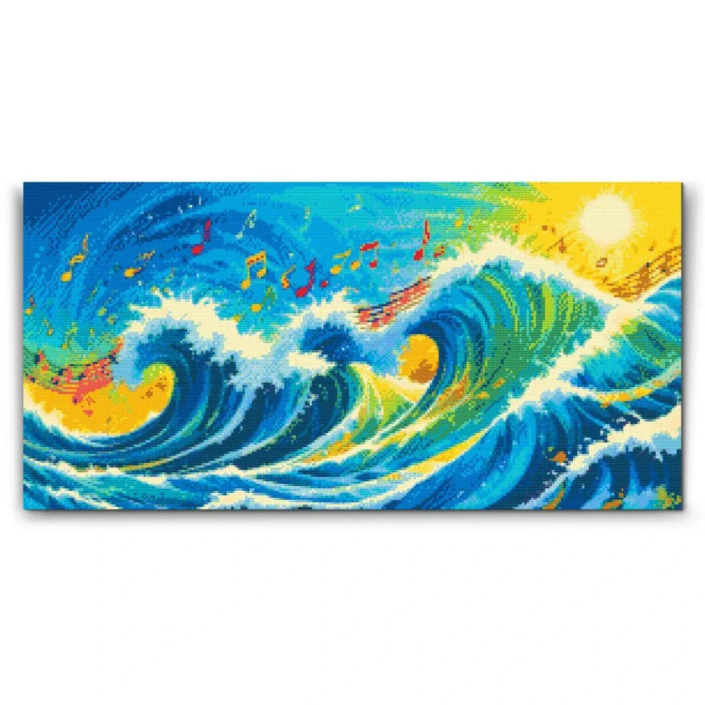 Music on Ocean Waves Diamond Painting Kit by Nordik Atelier