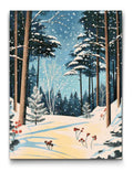 Winter Forest in Moonlight Diamond Painting Kit by Nordik Atelier