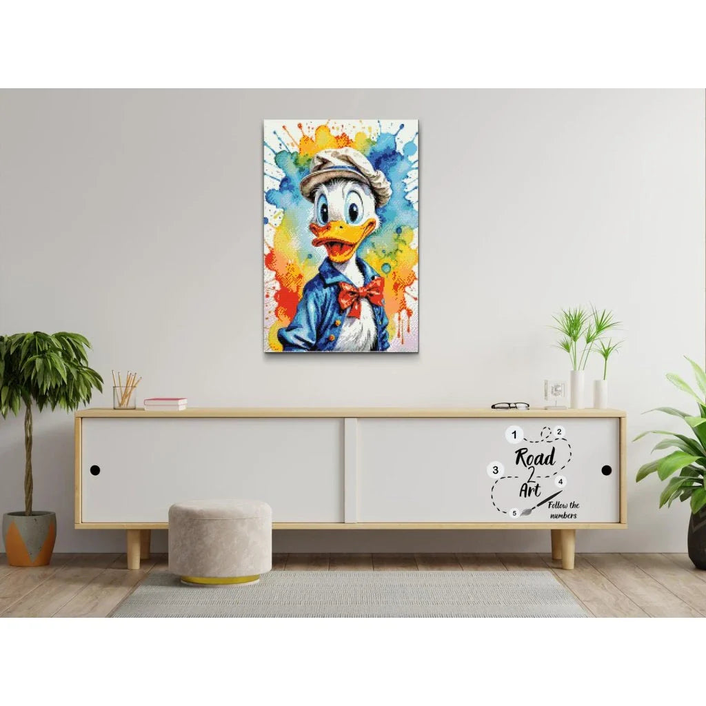 Donald Duck Colour Explosion Diamond Painting Kit by Nordik Atelier