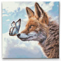 Fox with Butterfly Diamond Painting Kit by Nordik Atelier