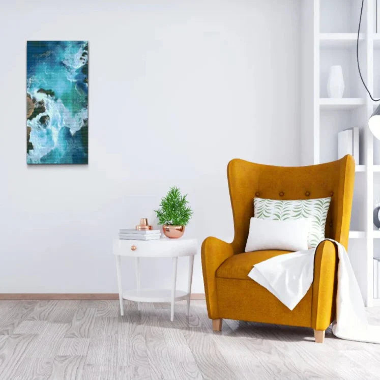 Ocean Surface Blue Diamond Painting Kit by Nordik Atelier