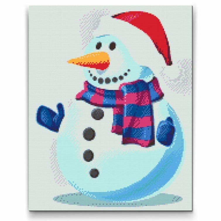 Snowman Christmas Diamond Painting Kit by Nordik Atelier