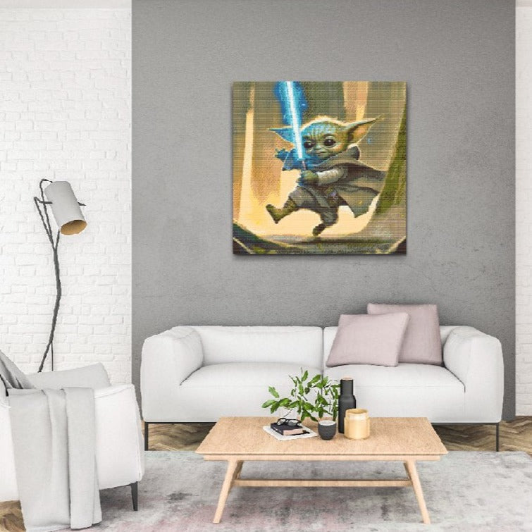 Baby Yoda Diamond Painting Kit by Nordik Atelier