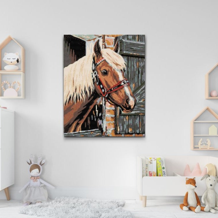Brown Horse Diamond Painting Kit by Nordik Atelier