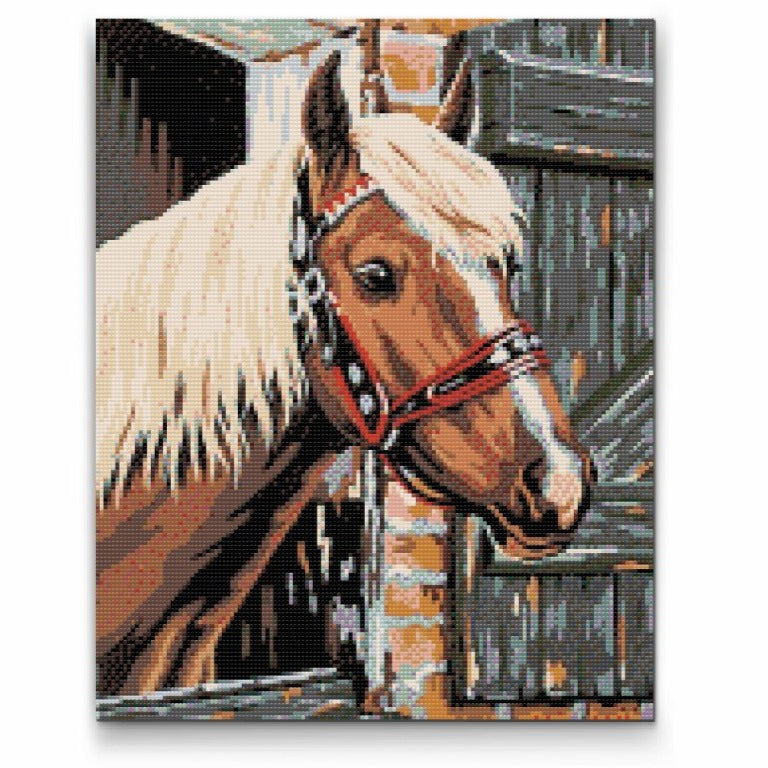 Brown Horse Diamond Painting Kit by Nordik Atelier