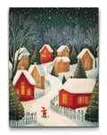 Snowy Village Evening Diamond Painting Kit by Nordik Atelier