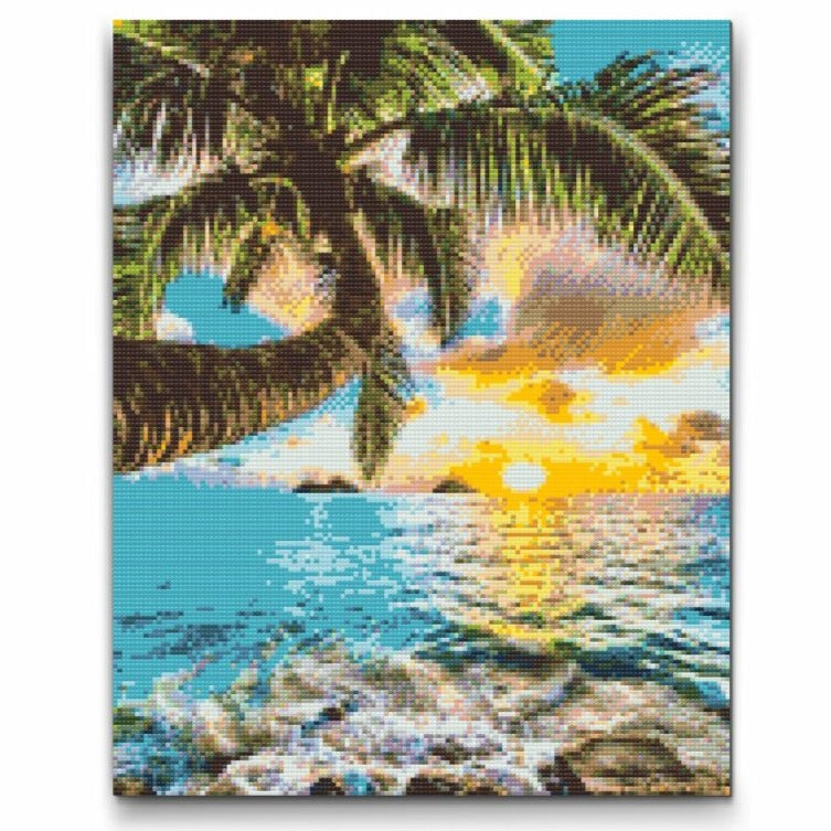 Island Sunset Diamond Painting Kit by Nordik Atelier