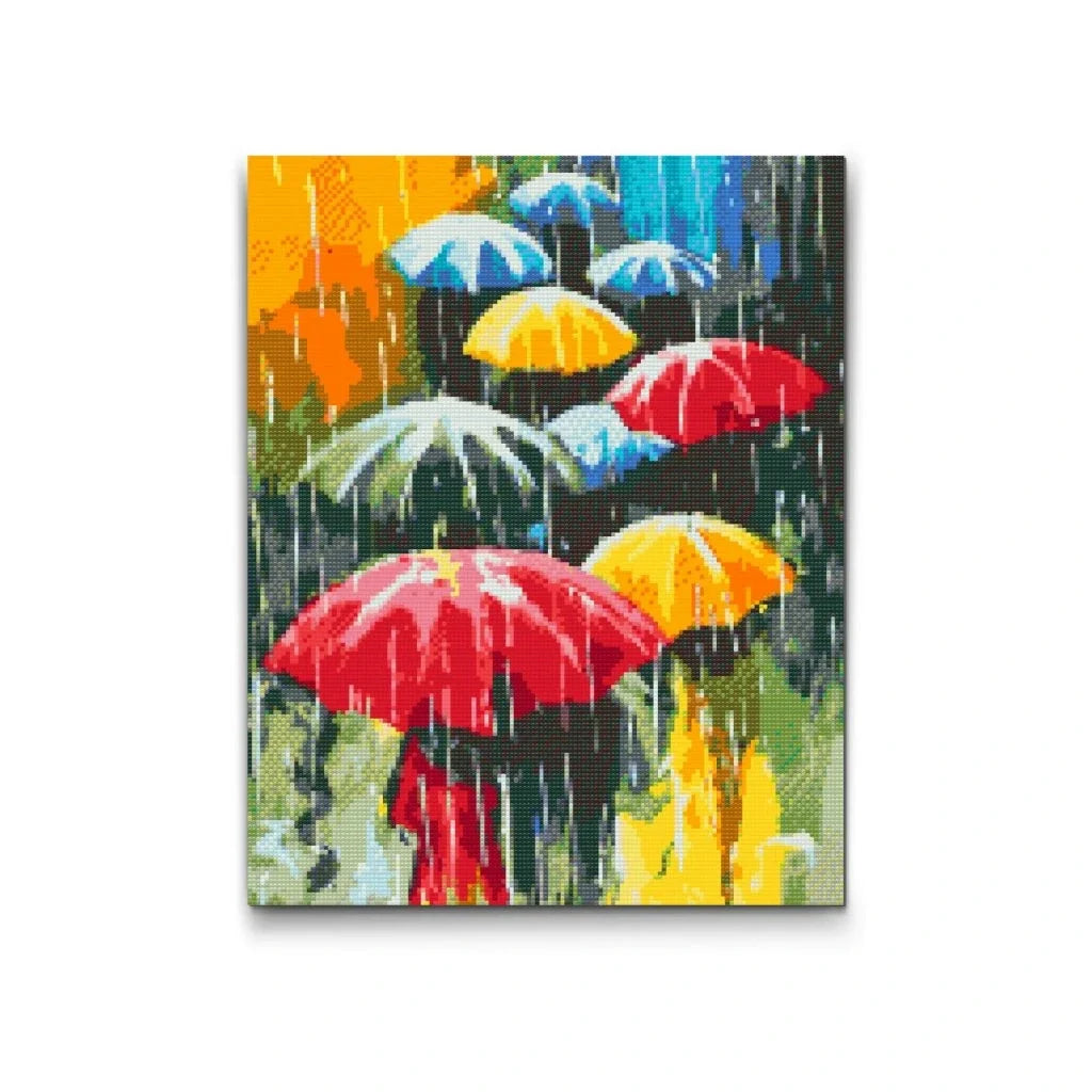 Umbrellas in the Rain