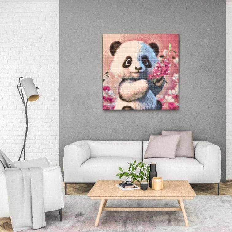 Cute Panda Diamond Painting Kit by Nordik Atelier