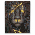 Black Lion Diamond Painting Kit by Nordik Atelier